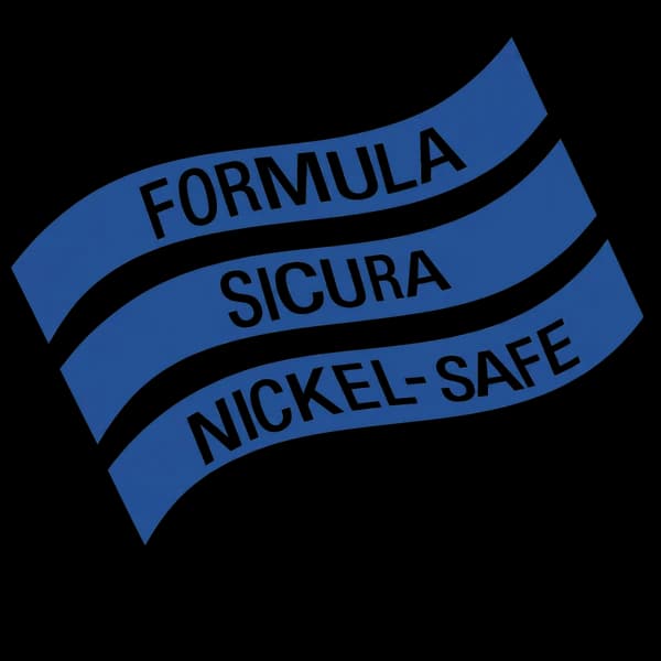 Nickel Safe — testato per Nickel < 0,0001%