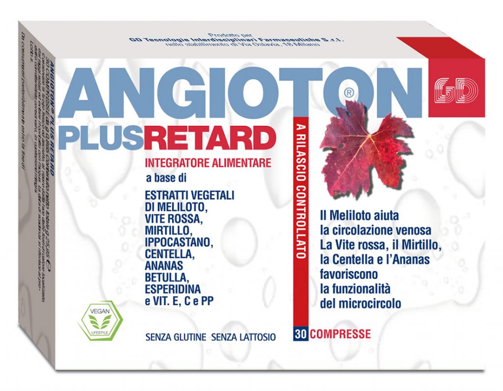Angioton Plus Retard gonfiore alle gambe e circolazione sanguigna
